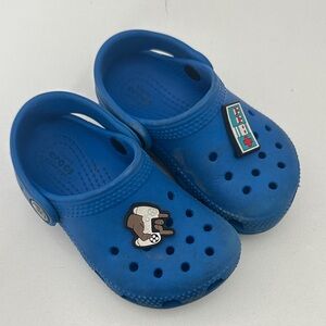 CROCS Kids Blue Slippers with Fun Charms